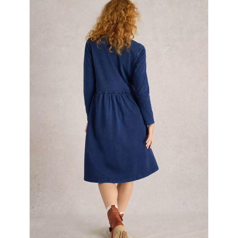 White Stuff Marsia Denim Jersey Dress image number 1
